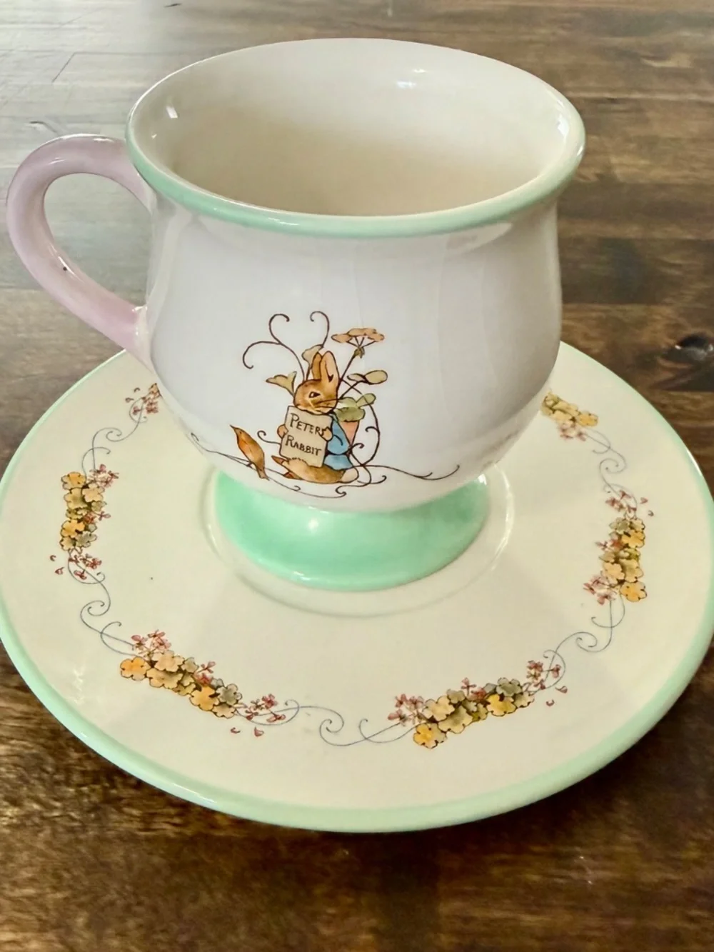 Vintage Teleflora Gift ‘Peter Rabbit’ Teacup & Saucer, FW & Co 2002